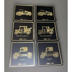 GROUND‎ LEATHER COASTERS AUSTRIA VINTAGE CARS